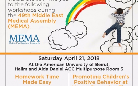 49th MEMA Mental Health Across the Life span: From April 19 -22, 2018 American University of Beirut
